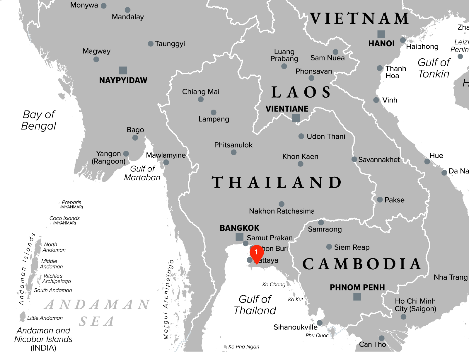 Thailand - Map
